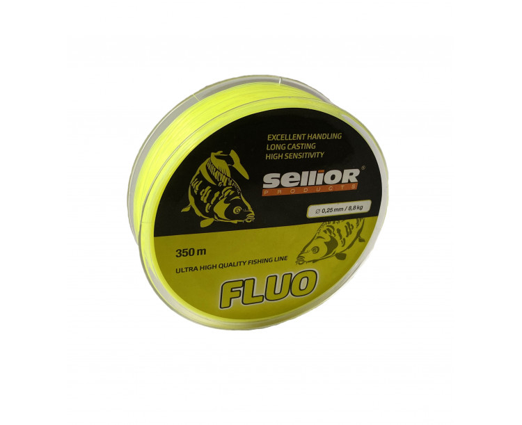 Sellior vlasec Fluo 0,25 mm / 8,8 kg / 350 m