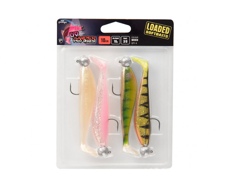 Fox Rage Nástrahy Zander Pro Loaded UV 4 ks 10 cm