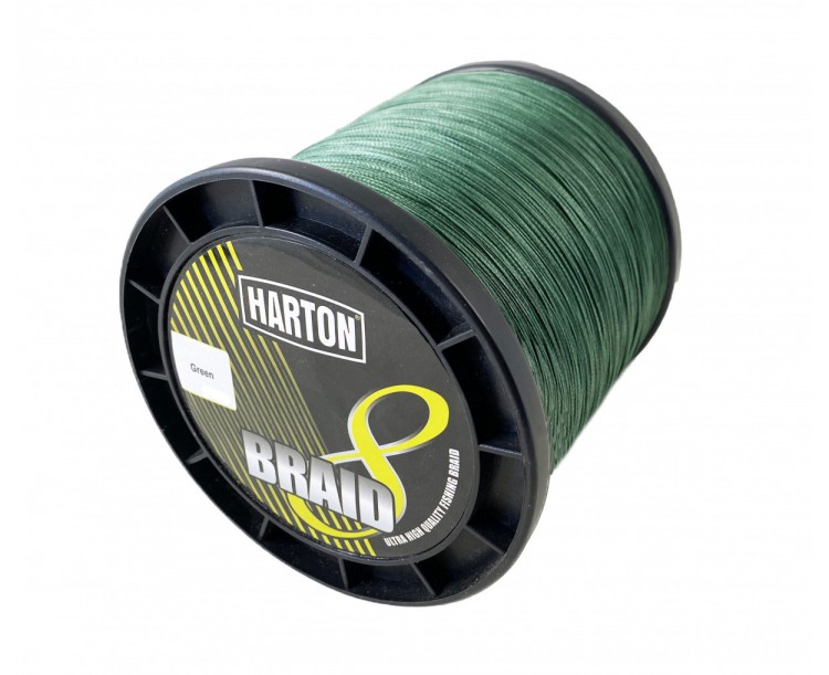 Harton pletená šňůra 8-Braid Green - 0,15mm / 17kg