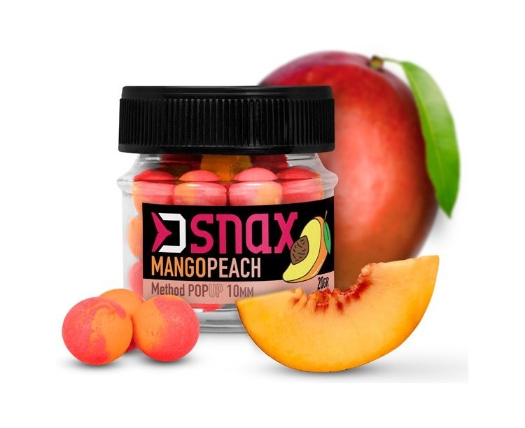 Delphin Pop Up Nástraha D Snax Pop Mango Broskev 20 g 10 mm