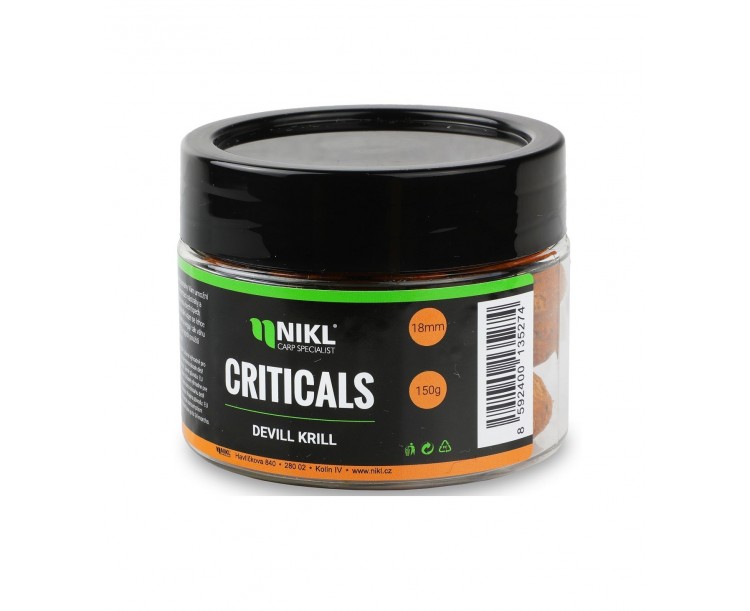 Nikl Boilie Criticals Devill Krill 20 mm 150 g