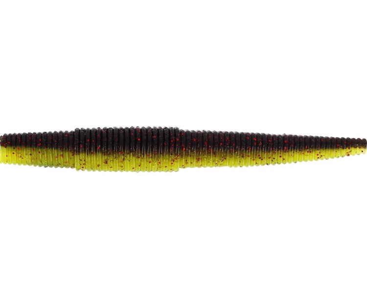 Westin gumová nástraha Ned Worm Black/Chartreuse 7 cm 3 g / 7 ks