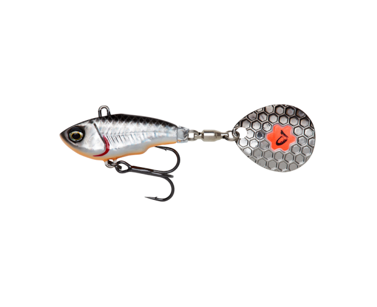 Savage Gear nástraha Fat Tail Spin Sinking Dirty Silver 5,5 cm 6,5 g