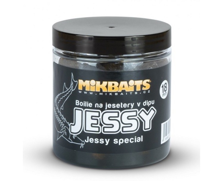 Mikbaits Boilie na Jesetery v Dipu Jessy Special 250 ml 18 mm