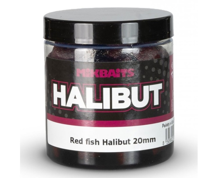 Mikbaits Pelety Halibutky v Dipu 14 mm 250 ml - Robin Red