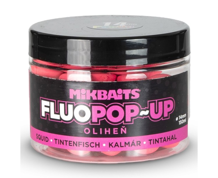 Mikbaits Plovoucí Boilie Fluo Oliheň 150 ml 14 mm