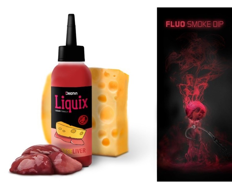 Delphin Fluo Dip D Snax Liquix 100 ml Sýr Játra