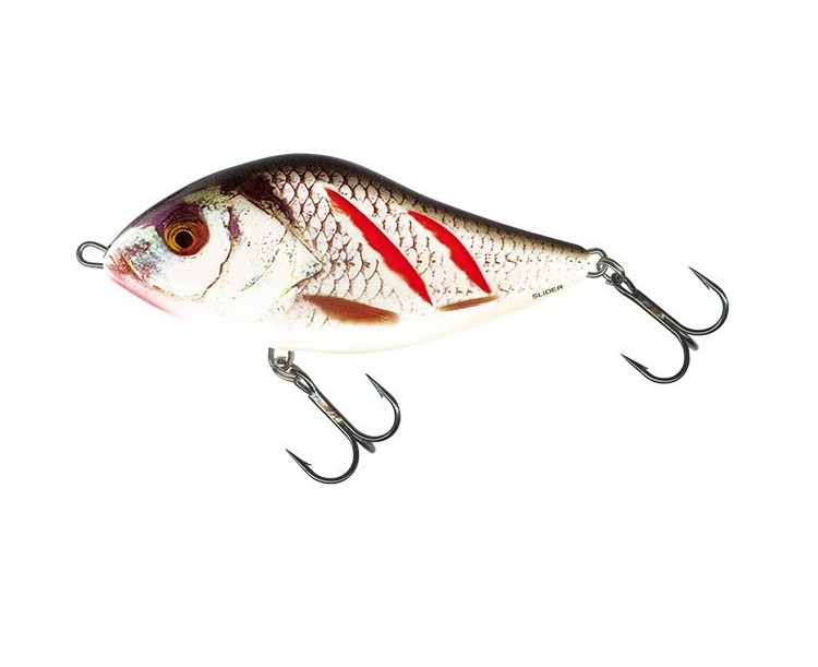 Salmo Wobler Slider Sinking Wounded Real Grey Shiner 10 cm 46 g
