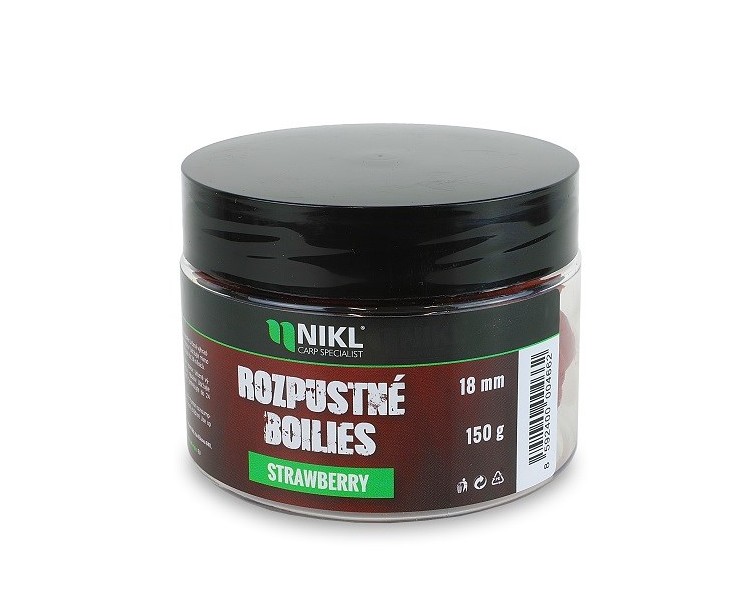 Nikl Rozpustné Boilies Strawberry 150 g 14 mm