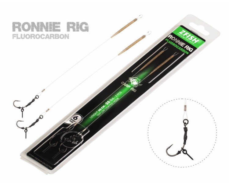 ZFISH Návazec Fluorocarbon Ronnie Rig Size 4
