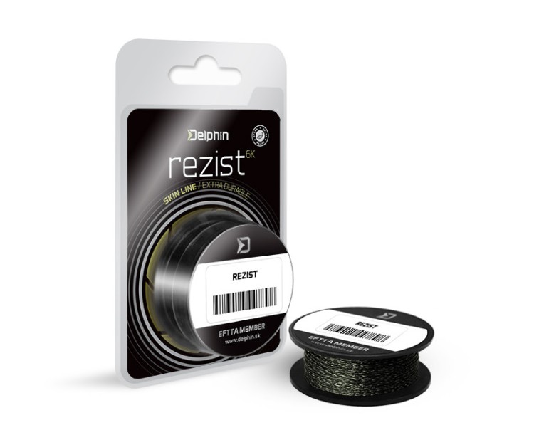Delphin potahovaná šňůrka Skin Line REZIST / Grass camou 5 m, 25 lb