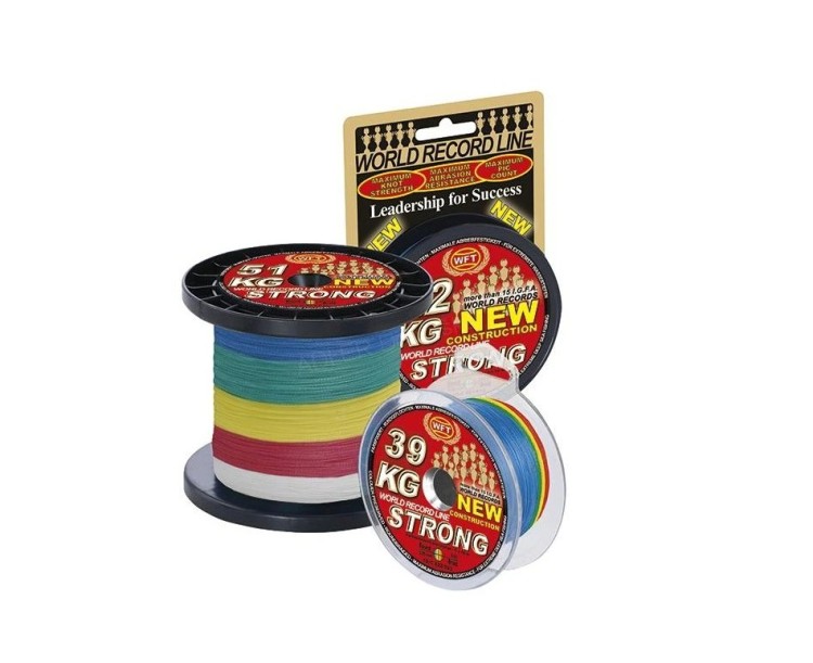 Šňůra pletená WFT KG STRONG MULTICOLOR 0,25 mm, 39 kg