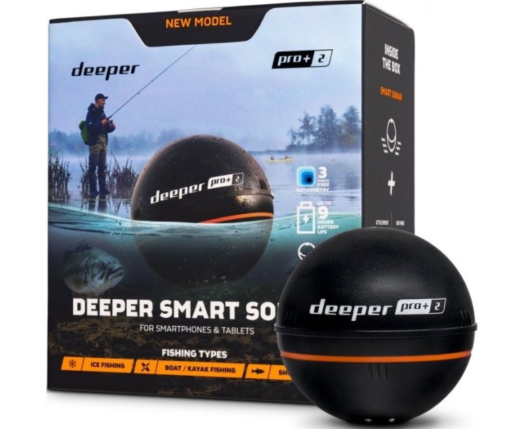 Deeper Pro+ 2 Smart nahazovací sonar WiFi s GPS