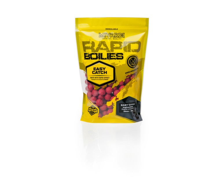 Mivardi Rapid Boilies Easy Catch - Anglická jahoda 950g 16mm