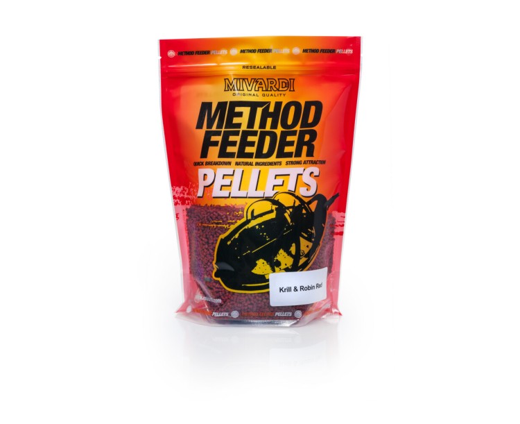 Mivardi Pelety Method Pellets Krill & Robin Red 750 g