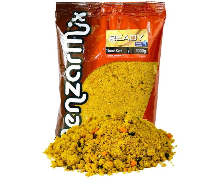 Benzár Mix Krmítková Směs Předmíchaná Ready Carp Groundbait 1 kg - Sladká Kukuřice