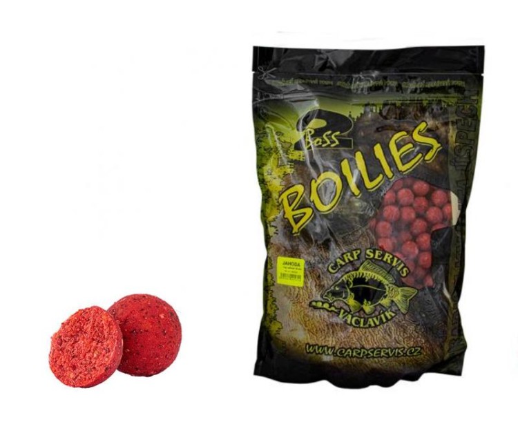 Boilies Boss2 Carp Servis Václavík - jahoda 25mm / 1kg