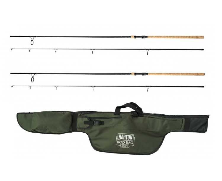 Akce 1+1 Prut Harton Dogma-X Cork 3,6m 3lb 2 dílný + Pouzdro Harton Rod Bag 360/2