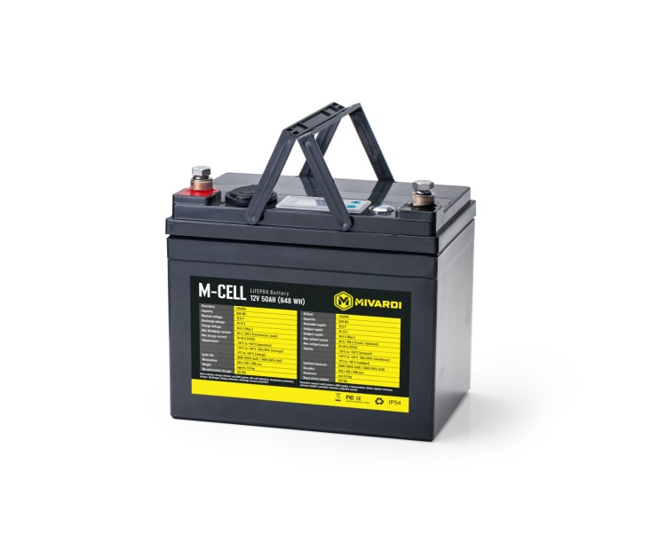 MIvardi M-CELL LiFePO4 12V 50Ah + 10A nabíječka
