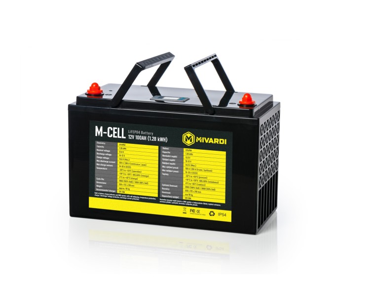 Mivardi M-CELL LiFePO4 12V 100Ah + 20A nabíječka