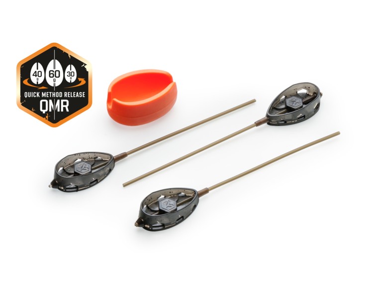Mivardi Sada rychlovýměnných method krmítek QMR Flat L long (30g + 40g + 50g + mould)