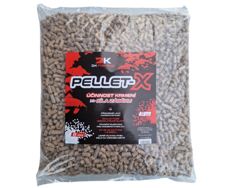 DK FISHING pelety z mláta PELLET-X 5kg 8mm