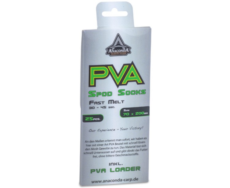 Anaconda PVA sáčky Fast Melt Spod Socks 70x100mm 25ks