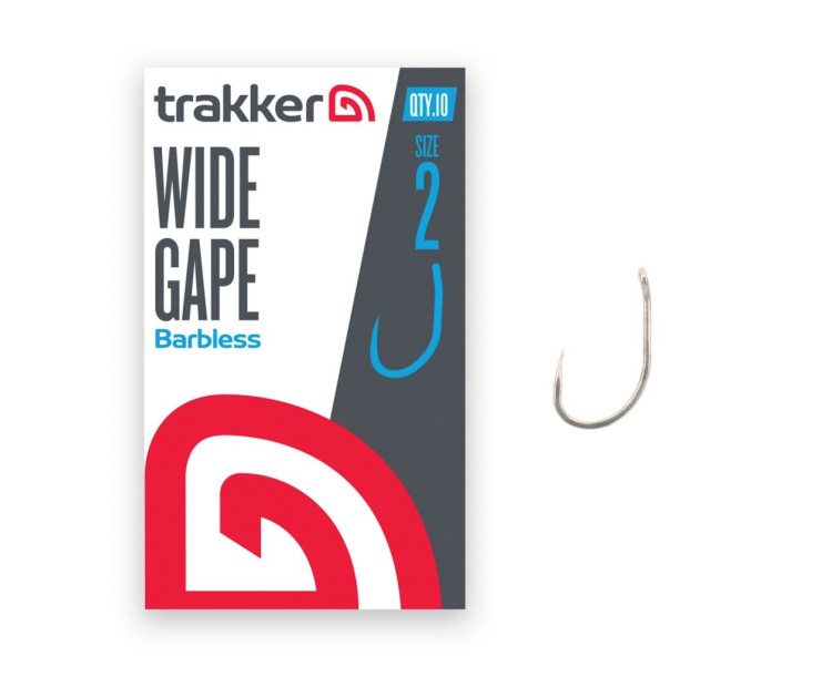 Trakker Háčky Wide Gape Hooks Barbless velikost 2