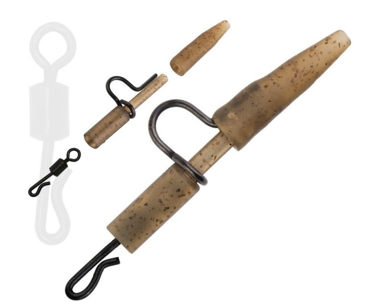 Zfish Závěsky Heavy Duty Clip & Tail Rubber + QC 6 ks