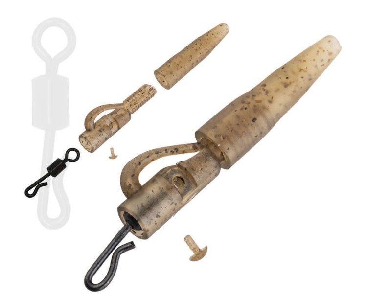 Zfish Závěsky Lead Clip Set & Tail Rubber + QC 6 ks