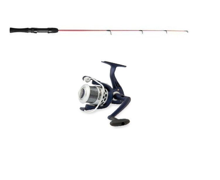 Akce Prut na dírky SUXXES medium 88cm - červený + Naviják Vigor Prime 10