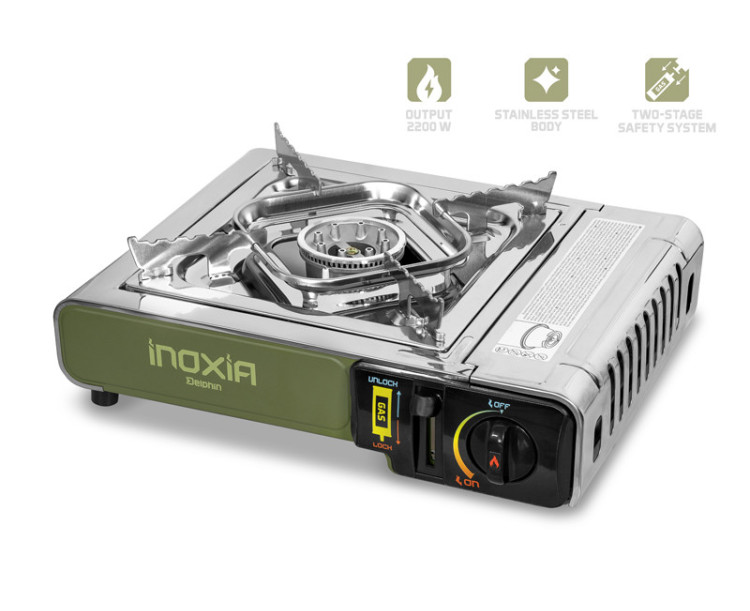 Plynový vařič Delphin INOXIA