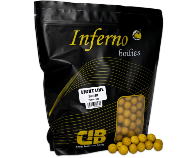 Carp Inferno Boilies Light Line 3 kg|Banán