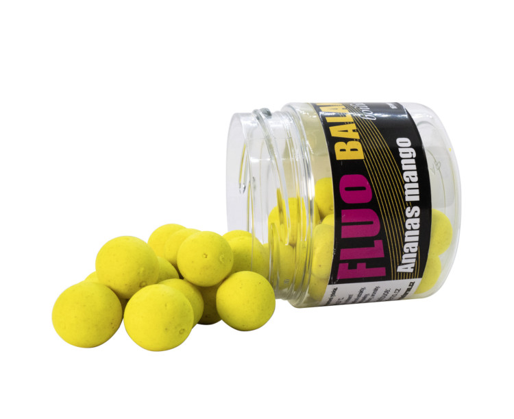 Carp Inferno Balanced Boilie Fluo 150 ml 16 mm|Ananas Mango