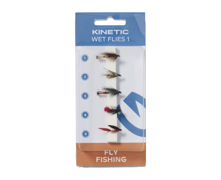 Sada mušek KINETIC WET FLIES 1 5PCS