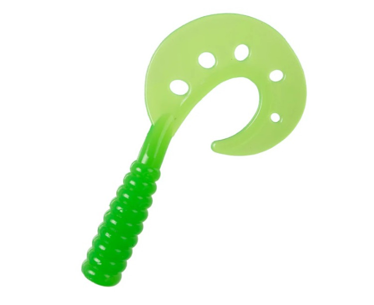 Nomura umělá nástraha Leap Grub 10,5 cm 6 ks Hot Green