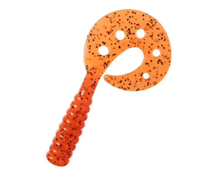 Nomura umělá nástraha Leap Grub 10,5 cm 6 ks Orange Flakes