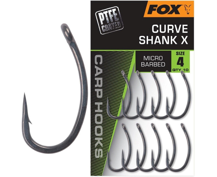 Fox Háčky Curve Shank X 10 ks - Velikost 4