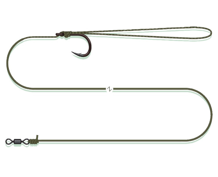 Madcat Návazec Coated Pellet Rig Sinking - 0,75-1,2 mm - 60 cm 2/0
