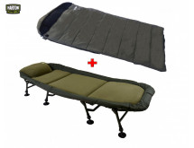 Lehátko Harton Comfort Flat 8-legs + spací pytel Harton Amundsen