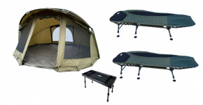 Harton Bivak Koloseum + 2x lehátko Harton Lobbist + stolek Harton Zdarma